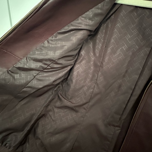 Cole Haan Red-brown Genuine Lamb skin Jacket Size Small/Petite - Picture 4 of 7